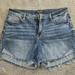 Judy Blue Frayed Hem Denim Shorts